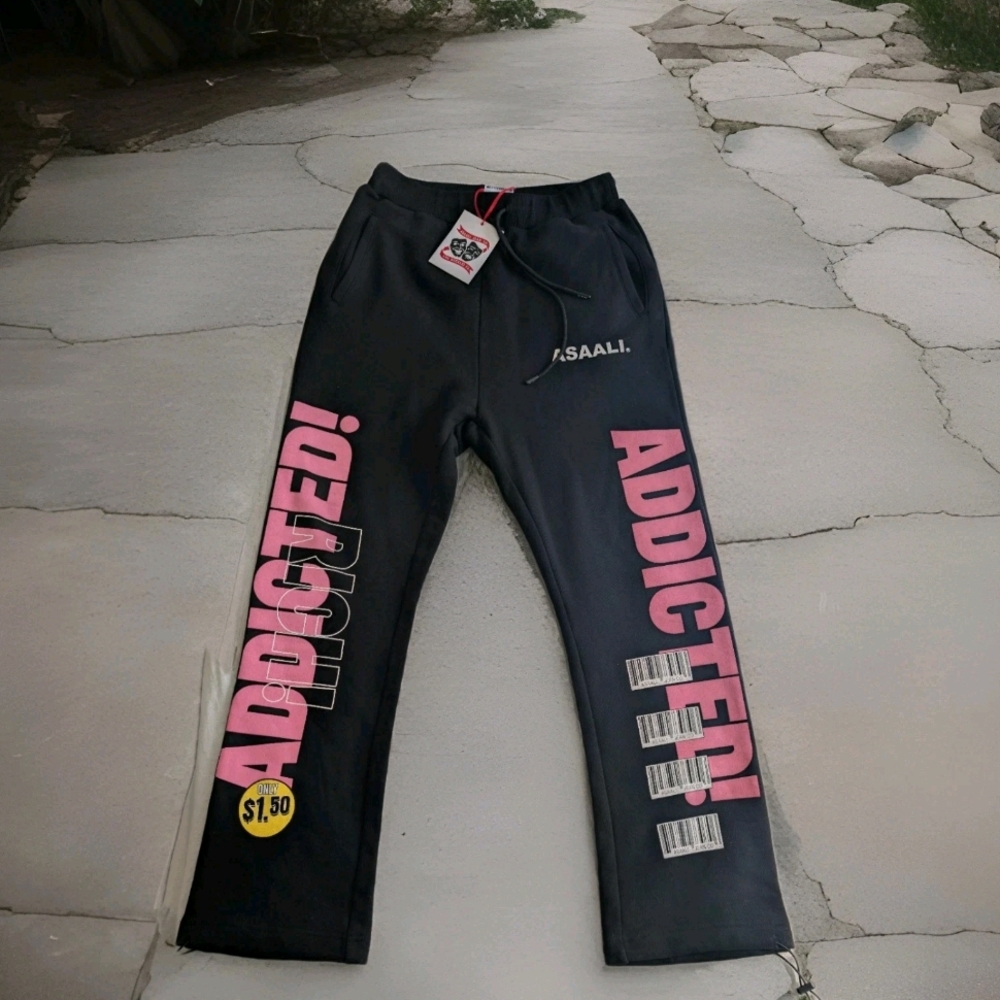 Black and Pink Joggers for Women